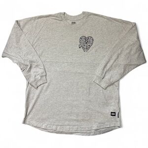 STAR WARS Light Gray Long‎ Sleeve Tee with Heart Graphic Women’s Large